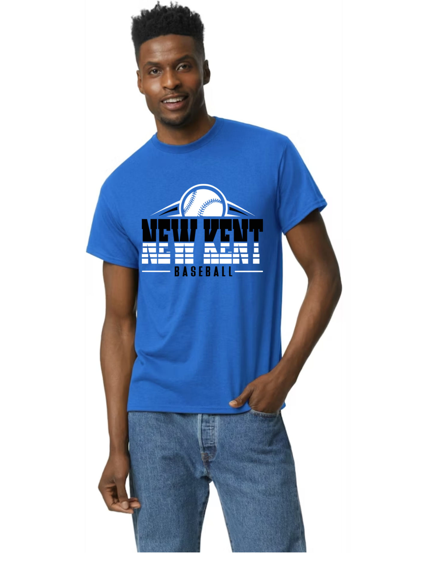 Gildan- Unisex 50/50 T-Shirt- 2025 New Kent Logo