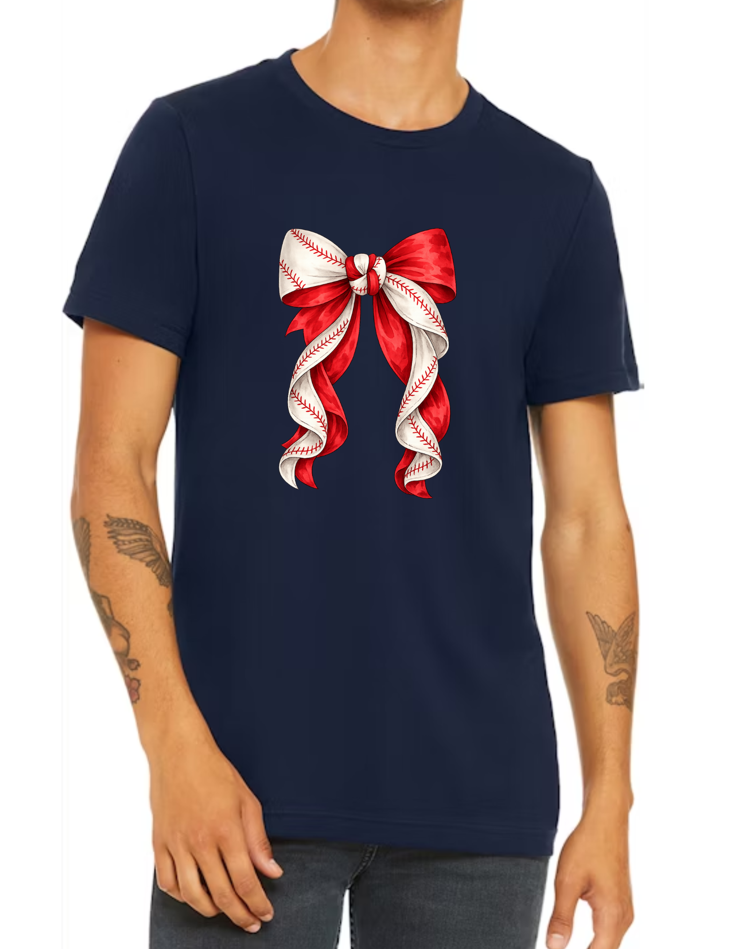 Baseball Ribbon Bow