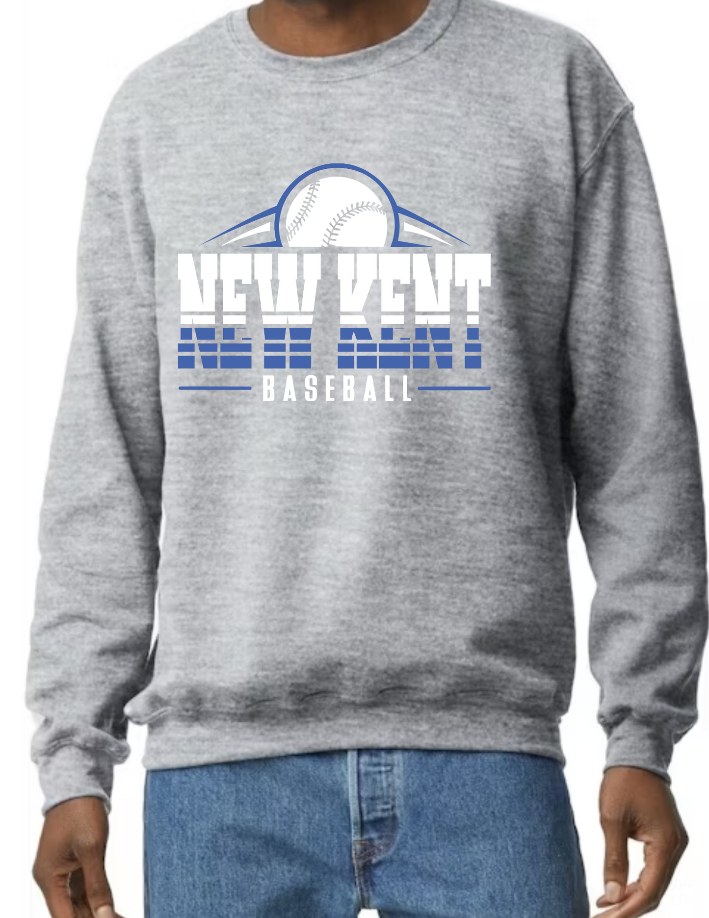 Gildan unisex Heavy Blend™ 50/50 Fleece Crew- 2025 New Kent Logo
