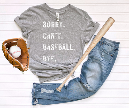 Sorry. Can't. Baseball. Bye