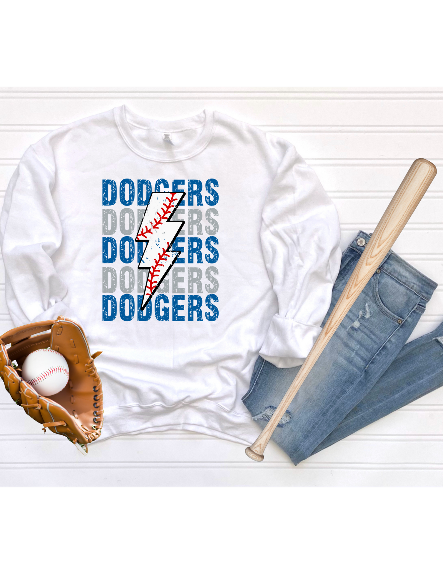 Dodgers Lightening Bolt